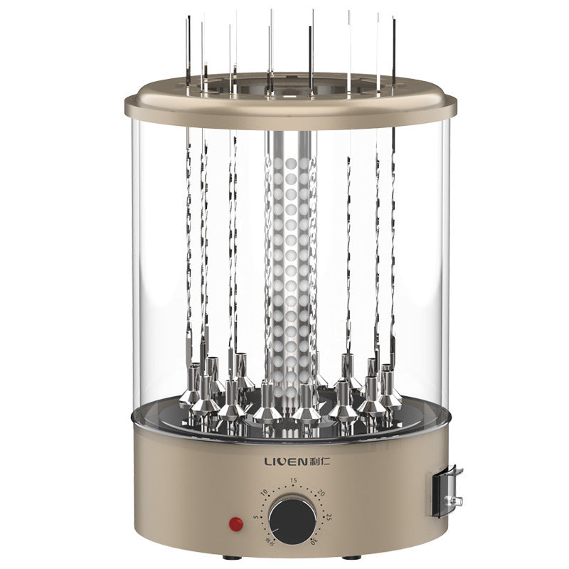 Electric BBQ Grill – 220V Automatic Rotation, Compact Design