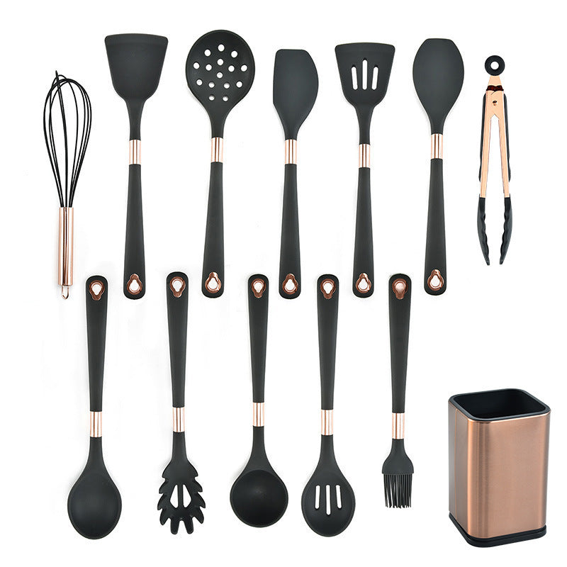 Silicone Set 13-piece Cooking Kitchenware Storage Bucket