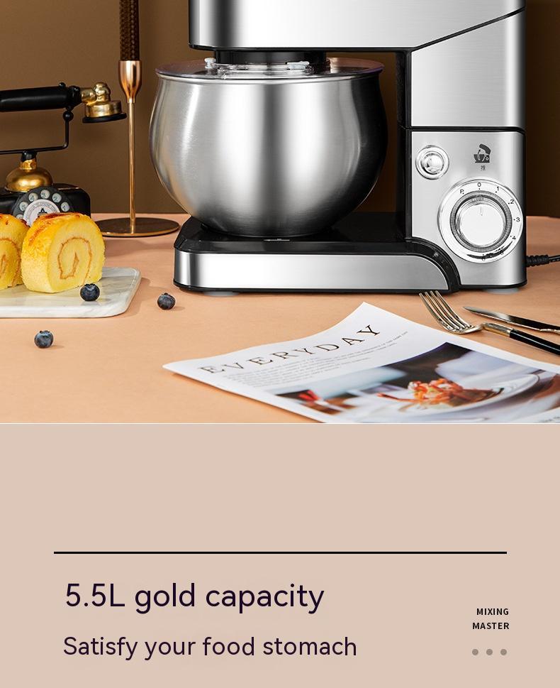 Multifunction Stand Mixer – Automatic Dough, Egg & Cream Beater, 304 Stainless Steel