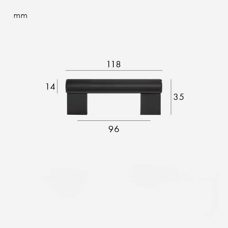 Flutra Bar Pull Handle Black Preorder