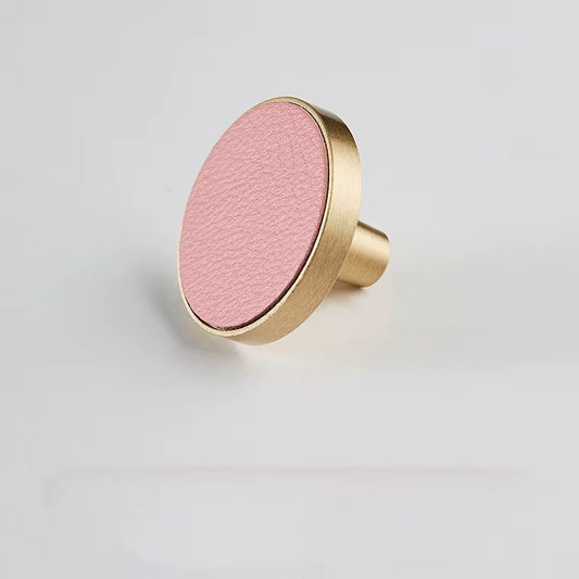 Beaumont Leather + Brass Knob Blush - Preorder