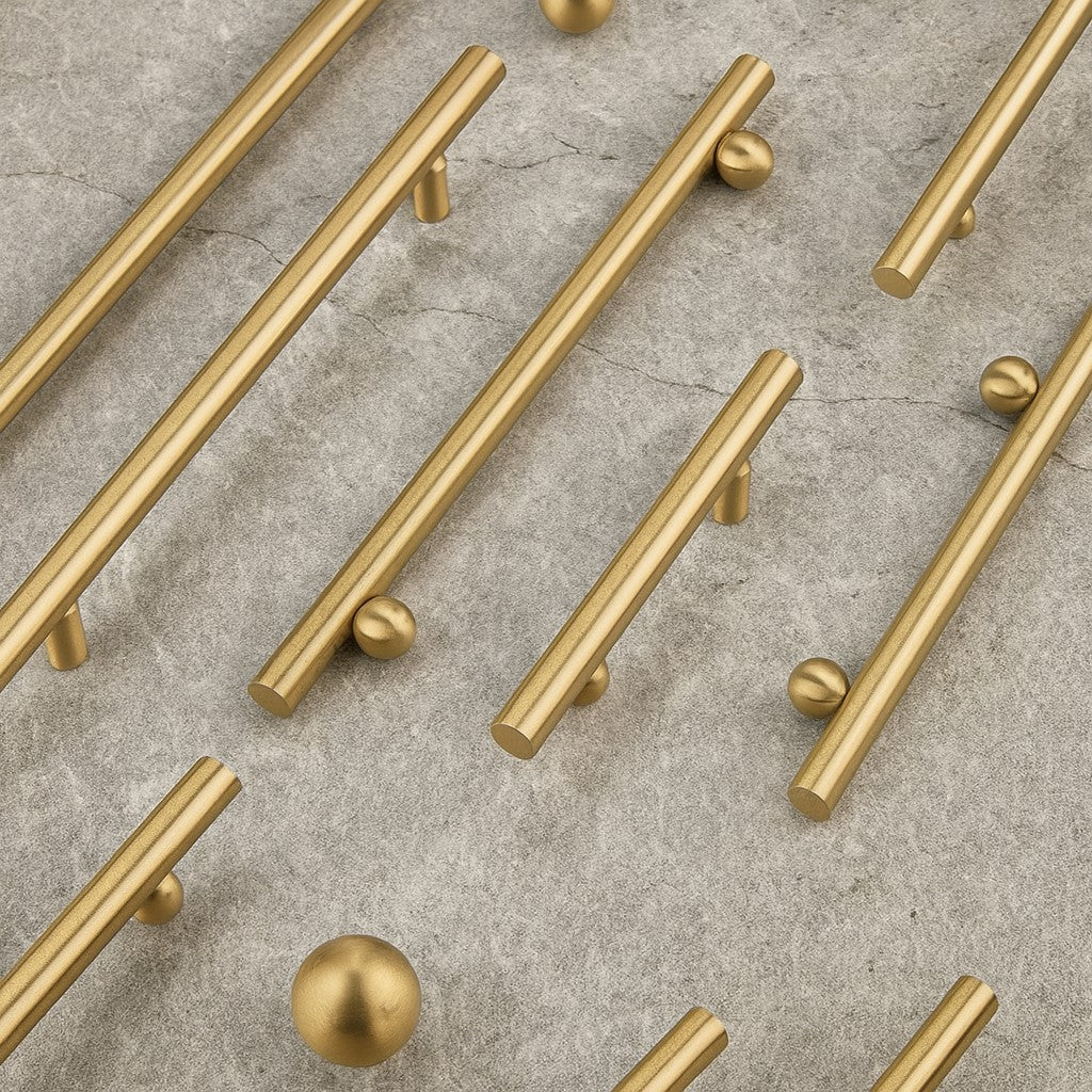 Orbis Handle Cabinet Pull Brushed Brass Preorder