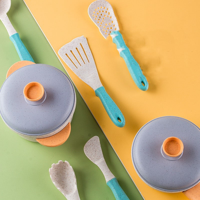 Pretend Cooking Toy Kitchenware Set – 14-Piece High Pot Simulation Playset