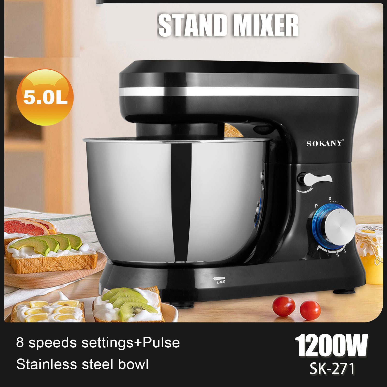 Electric Stand Mixer & Egg Beater – Baking, Cream, Batter & More