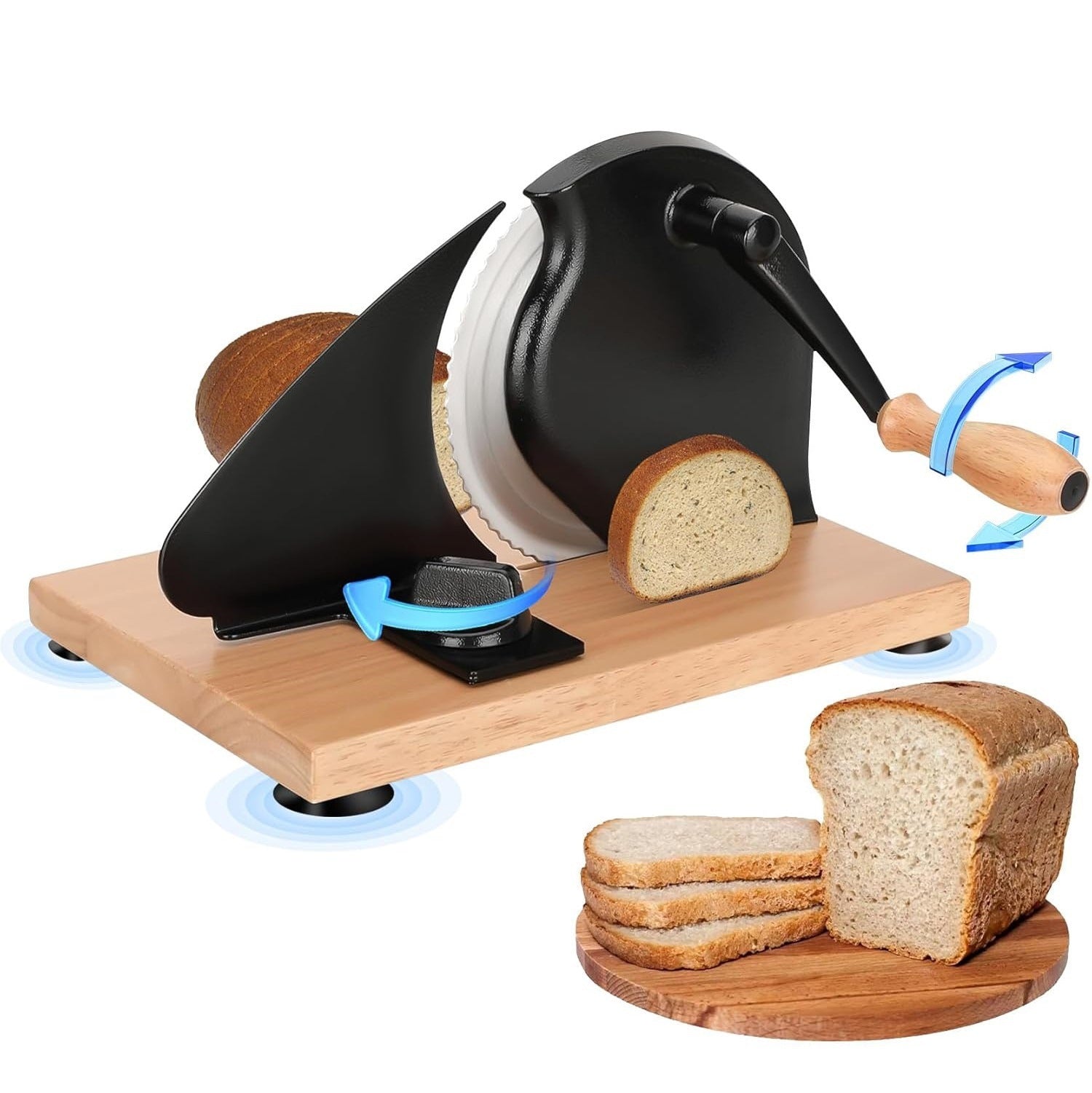 Household Handmade Bread Maker – Carbon Steel, Black, 26×39cm