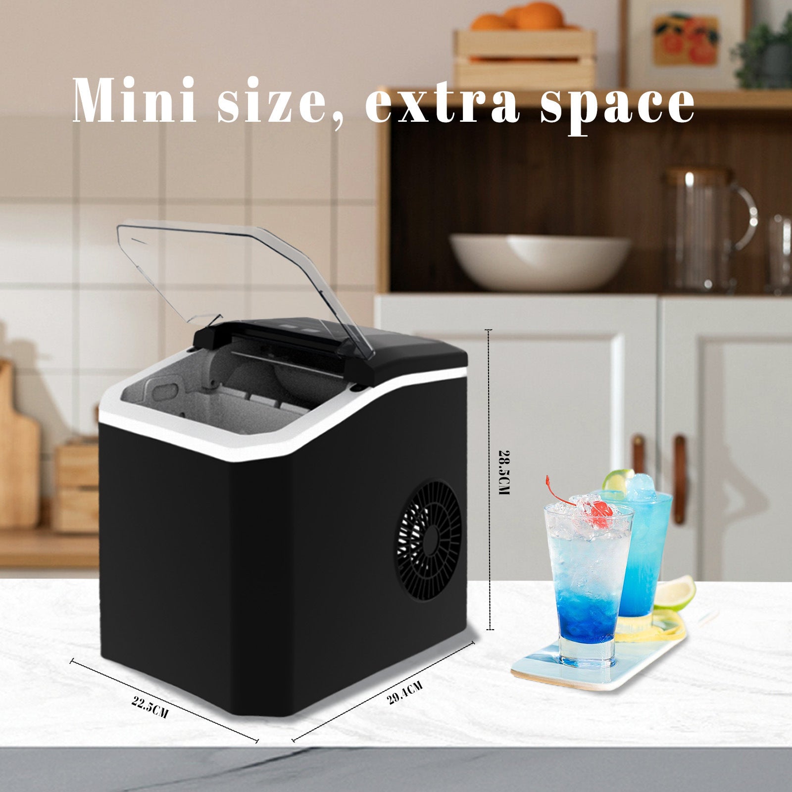 Compact Household Ice Maker – 1.3L, 110W, Multiple Colours & Voltage Options